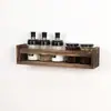 Estante de Cocina para el Hogar de Madera Montado en la Pared Sin Taladro Estante para Condimentos Estante de Almacenamiento para Especias Estante para Botellas de Condimentos