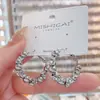 Pendientes de Metal Elegantes y de Moda Estilo Coreano para Mujer, Diseño Único, Pendientes de Influencer de Moda, Accesorios para Orejas Simples y Versátiles para el Día a Día