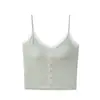 Camisola sexy de encaje para mujer de principios de otoño, pura y deseable, corte ajustado, abotonada, adecuada para usar sola o en capas