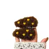 Grampo de Cabelo de Pelúcia Doce Coração Coreano para Outono e Inverno Moda Menina Grampo de Cabelo Diário Clipe Lateral Acessório de Cabelo
