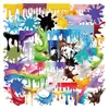 ColeçãoAdesivos transparentes PET multiestilo, um conjunto completo de adesivos decorativos fofos de desenho animado, retrô, artísticos para DIY, atacado