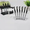 Portalápices de Plástico Transparente de 6 Ranuras, Portalápices para Exhibición de Maquillaje de Cejas, Bolígrafo de Tinta, Abanico de Papelería, Lápiz Marcador al por Mayor