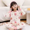 Pijama de algodón puro para niños ropa y pantalones de otoño para niños conjunto de ropa interior térmica para bebés niñas prendas de punto para niños pequeños y medianos pantalones de punto invierno