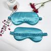 Gafas de viaje directo de fábrica para dormir con sombreado de seda suave sombreado elástico bordado gafas máscara para ojos
