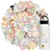 Nuevas pegatinas decorativas creativas de estilo lindo y fresco transfronterizas de 100 piezas para journaling DIY, pegatinas planas impermeables