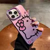Funda para Teléfono Móvil PC Color Plata Gatito Manzana 17 Verano Modelo Nuevo Ip18Promax Cubierta Protectora Anticaída