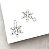 Acessórios de Joias de Liga de 80 Flocos de Neve Misturados Pingentes de Natal Criativos para Pulseira, Colar, Chaveiro