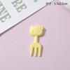 Material hecho a mano para bricolaje, vajilla de dibujos animados para comida y juegos, con forma de gato, lazo, tenedor, pellizco, música, accesorios decorativos de resina