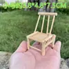 Artesanato de Bambu Brinquedos de Faz de Conta Infantis Mini Cadeira de Bambu Simulação Cozinha Real Brincadeira Casa de Boneca Cadeira Trançada de Bambu