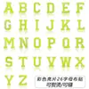 Nuevos parches bordados de lentejuelas con letras de color liso, parches decorativos de dibujos animados para ropa, parches para coser y accesorios al por mayor