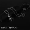 Accesorios de moda colgante de acero inoxidable accesorios de acero de titanio collar hip hop para hombre venta al por mayor cadena larga para suéter alto sentido