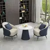 Juego de Sofá Individual y Mesa de Café Sencillo y Lujoso para Ocio, Recepción de Hotel, Oficina de Ventas y Salón de Belleza