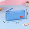 Estuche de Lápices de Gran Capacidad Estilo Japonés Casual para Niño de Primaria Color Sólido Estuche Sencillo Caja de Papelería