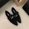 Sapatos de camada única estilo francês Sapatos baixos 2024 Primavera e outono Aumento de altura Pequeno estilo Chanel Sapatos de camada única Sapatos de sola macia Sapatos femininos vintage Mary Jane