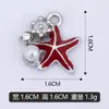 Pode Ser Misturado em Lote DIY Pérola Cravejada de Diamante Estrela do Mar Pulseira Pendente Única Pingente de Colar Acessórios de Pingente Venda Direta de Fábrica Transfronteiriça