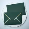 Envelope de Borda Dourada Transfronteiriço Em Estoque Capa para Envelope de Convite em Papel Perolado Fabricação de Capa para Cartão de Membro Sacola Envelope Impressão Personalizada