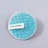 Esponja Removedora de Maquiagem à Base de Água Abacaxi Grade Preguiçosa, Esponja de Limpeza Facial Dupla Face, Ferramenta Suave para Banho e Limpeza Facial
