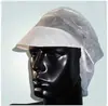 Gorra desechable con visera, gorro antipolvo no tejido para taller de fábrica con bolsillo para el pelo, cubierta para la cabeza para el pelo en stock