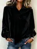 Transfronterizo Europeo y Americano Otoño/Invierno 2026 Nuevo Amazon Terciopelo Diseño de Moda Sentido Cinta Ropa de Mujer Sudadera Camiseta de Color Sólido