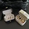 Caixa de Joias Portátil Caixa de Armazenamento Mini Requintada Caixa para Brincos Brincos Anel Porta-Joias de Viagem Carry-On Pequena Caixa de Joias