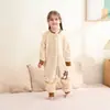 Mengqili Transfronterizo Ignífugo Franela Infantil con Pies Saco de Dormir Dibujos Animados Bebé Anti-patadas Pijama de Una Pieza Venta al por Mayor
