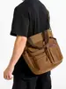 Maletín Portátil de Lona para Hombre, Bolso de Hombro Cruzado Multifuncional de Negocios, Mochila de Gran Capacidad con Múltiples Bolsillos, Bolso Mensajero
