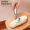 Cuchillo para Cortar Rostro Herramienta Manual para Cortar Rostro Rodillo de Acero Inoxidable Cuchillo para Cortar Rostro Nuevos Gadgets de Cocina Artefacto Casero para Cortar Rostro