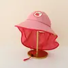 Protector Solar Infantil Verano Ligero Sombrilla UV Chal para Niñas Sombrero de Sol para Playa Sombrero de Bebé Sombrero con Parte Superior Abierta