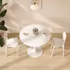 Mesa de comedor estilo Ins mesa de tulipán mesa de negociación mesa de té pequeña redonda mesa de té pequeña blanca nórdica cafetería combinación de mesa de té pequeña