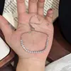 Pulseira Exquisita Céu Estrelado Totalmente Cravejada de Diamantes para Mulheres do Tiktok Live, Design de Nicho de Luxo Leve, Versátil, Elegante, Joia de Alta Qualidade
