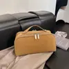 Nova Bolsa de Maquiagem Portátil Feminina Grande Capacidade para Saída Viagem Design Simples com Compartimentos Necessaire Bolsa de Armazenamento de Cosméticos
