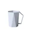 Taza de Lavado con Forma de Diamante para el Hogar para Parejas con Asa, Elegante y Sencilla, Taza de Plástico Creativa para Enjuague Bucal, Taza para Cepillos de Dientes
