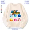 Roupa para meninos e meninas, suéter Blox Fruits, caixa de frutas do Diabo, periférico de jogo ROBLOX