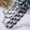 Bolsos de Mano para Joyería Accesorios Plástico Acrílico Electrochapado UV Patrón Tridimensional 31*32 Cadena Anilla Subyacente Hebilla de Inserción Anillo Abierto