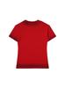 Camiseta de Cuello Redondo con Hombro Derecho Descubierto para Chica Americana Sexy de Manga Corta Ins para Mujer Verano Nueva Estampada Slim Ajustada Top Blanco