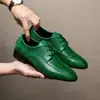 Transfronteiriço Plus Size 40-50 Masculino Negócios Multicor Casual Sapatos de Couro Cadarço Primavera e Outono Novo Baixo Negócios Sapatos de Couro Masculino