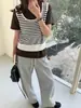 3er Mañana Principios de Primavera Nuevo Estilo Estilo Coreano Simple Pequeño Logo Cuello en U Chaleco de Punto Zy3907