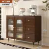 Aparador de Rattan Estilo Francês, Armário de Armazenamento, Armário de Cozinha, Armário de Chá para Casa, Sapateira de Chão para Entrada de Casa