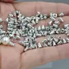 Almohadilla de Silicona con Patrón para Clip de Oreja Clip de Resorte Almohadilla para Oreja Arete de Presión Tapón de Oreja de Bala Metálica Joyería Pe Bolsa con Cierre de Cremallera Mayoreo
