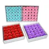 Cabeça de flor de sabão de cinco camadas atacado cabeça de flor de sabão cabeça de rosa flor artificial cabeça de flor grande fábrica de origem Rosa de cinco camadas
