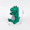Adornos decorativos de cerámica blanda para tarta de dinosaurio jurásico, Plainosaurus, Diplodocus, Triceratops, Tyrannosaurus Rex, complemento para cumpleaños de niño.