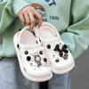 Zuecos de Oso de Sésamo de Alta Calidad para Mujer, Verano 2023, Elegantes para Exteriores, Sandalias Antideslizantes, Sandalias de Punta Cerrada de Doble Uso