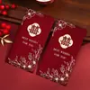 Sobre Rojo para Bodas 2025 Nuevo Modelo Regalo de Compromiso de Mil Yuanes con Carácter de Doble Felicidad, Bolsillo Rojo Modificado para Recién Casados