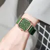Relojes Cuadrados de Moda para Mujer Reloj de Cuarzo Casual con Correa de Silicona para Niñas Reloj