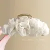 Pinza para el pelo de Red de Hilo Estilo Nuevo para un Look Voluminoso, Modelo Nuevo 2026 Pinza Elegante para el Pelo para la Parte Trasera de la Cabeza, Pinza de Tiburón Grande