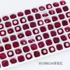 Dongzhou Diamante para Uñas Rosa Rojo Punto de Diamante Accesorios para Joyería DIY Forma Ovalada Especial Uña Portátil Diamante para Uña Venta al por Mayor