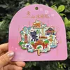 Imán de Metal para Refrigerador Ciudad de Tangshan Fuente Atracción Turística Cultural Check-In Tendencia Nacional Souvenir Hito Creativo Venta al por Mayor