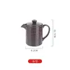 Olla para Sopa BBQ Japonesa Tetera de Plástico Olla Retro Olla Pequeña para Aceite Cocina Japonesa Restaurante de Hot Pot Olla para Vino Olla de Relleno de Sopa Comercial