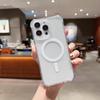 Adecuado para Funda de Teléfono Móvil Transparente Magnética Apple 18Promax Iphone17 Esquina Cuatro Bolsas de Aire Anti-Caída 16 Funda Acrílica