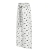 Marca En Stock 2025 Estilo Girly Fresco y Dulce Pantalones Rectos de Algodón Estampados para Mujer con Forro Polar Suministro al Por Mayor 34